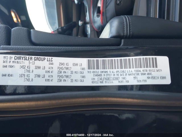 1C4RJFAG8EC163987 Jeep Grand Cherokee Laredo