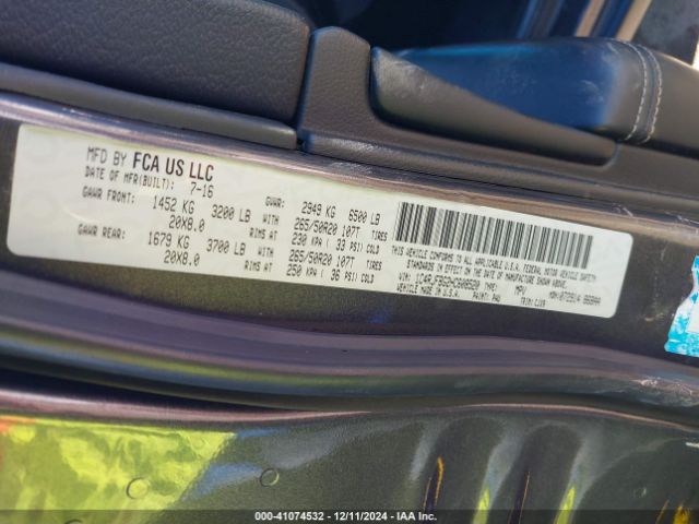 2017 JEEP GRAND CHEROKEE 1C4RJFBG2HC608520 Photo 8