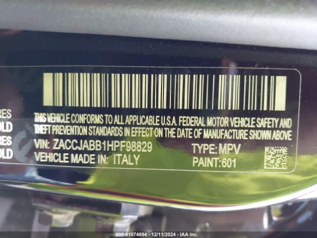 ZACCJABB1HPF98829 Jeep Renegade Latitude Fwd