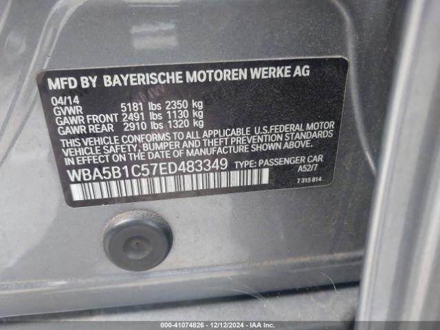 WBA5B1C57ED483349 BMW 535i