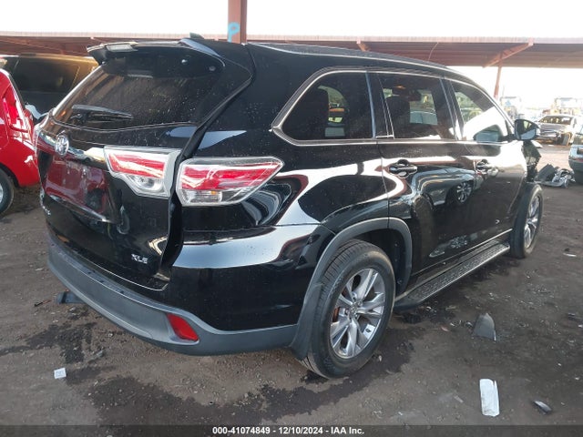 Toyota Highlander Xle V6 2015 5TDKKRFH5FS062147 Image 4