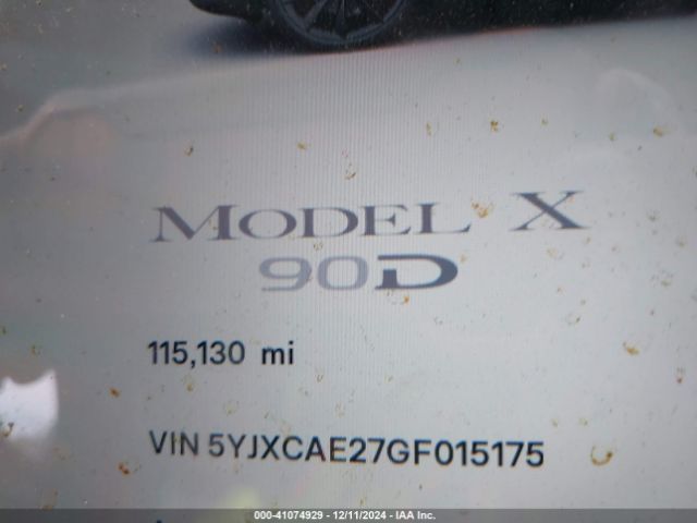 5YJXCAE27GF015175 Tesla MODEL X