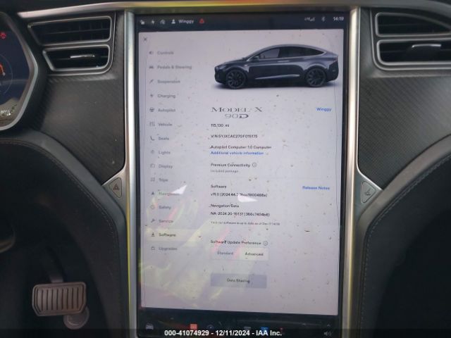 5YJXCAE27GF015175 Tesla MODEL X