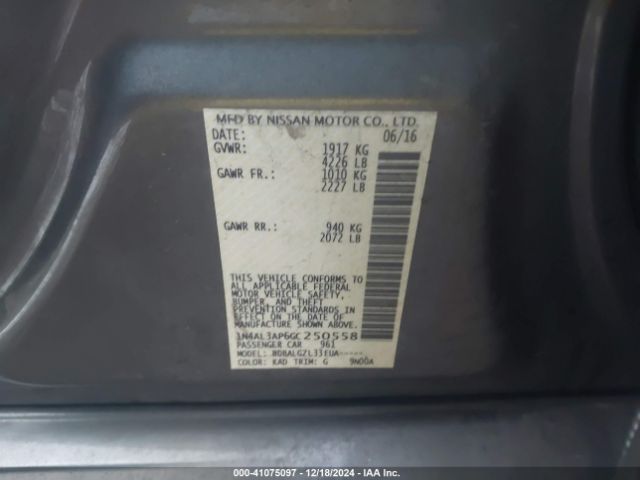 1N4AL3AP6GT250558 Nissan Altima