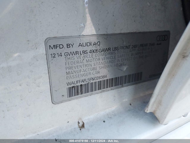WAUFFAFL5FN028384 Audi A4 2.0t Premium