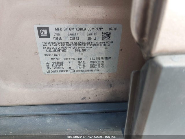 Buick Encore Fwd Preferred 2019 KL4CJASB2KB703731 Image 9