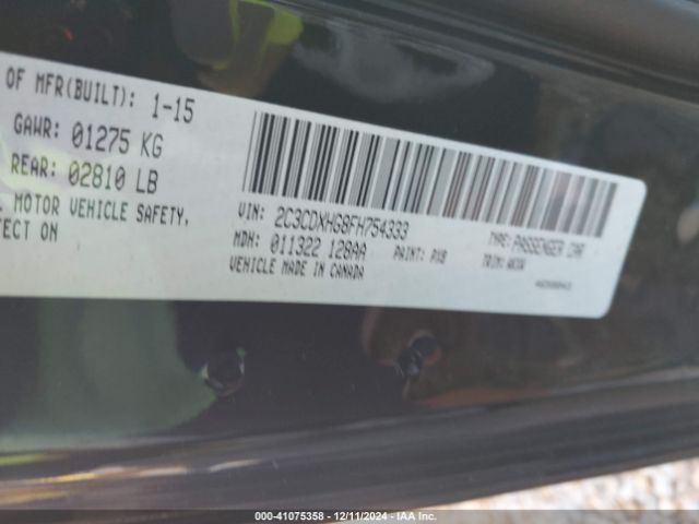 2C3CDXHG8FH754333 Dodge Charger Sxt