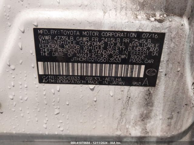 JTHCM1D21G5013533 Lexus IS 300