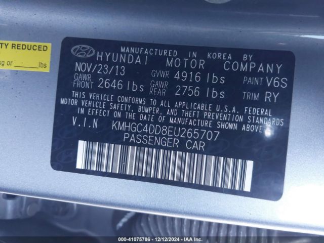 KMHGC4DD8EU265707 Hyundai Genesis 3.8
