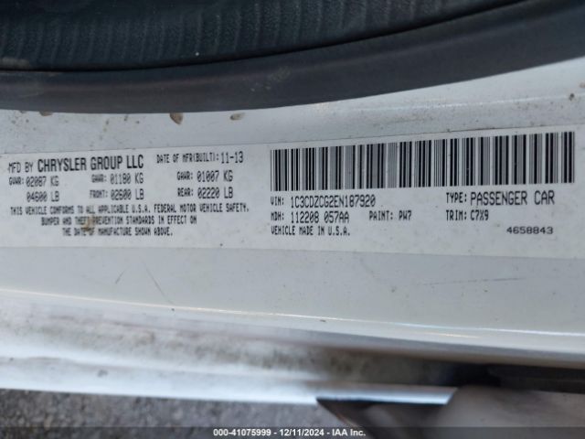 1C3CDZCG2EN187920 Dodge Avenger Sxt