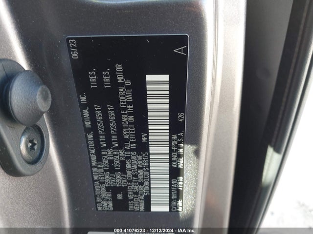5TDKRKEC0PS168175 Toyota SIENNA LE