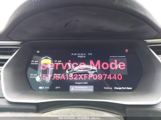 2015 TESLA MODEL S 5YJSA1S2XFF097440 Photo 6