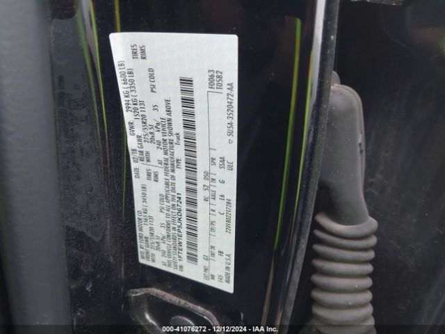 1FTEW1EP5JKD67241 Ford F-150 Xlt