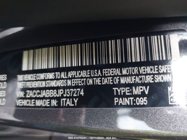 ZACCJABB8JPJ37274 Jeep Renegade Latitude Fwd
