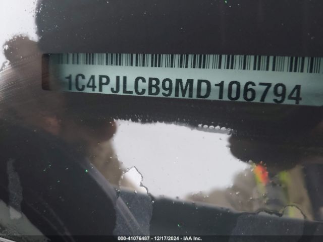 1C4PJLCB9MD106794 Jeep Cherokee Latitude Fwd