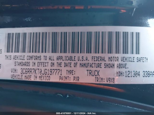 3C6RR7KT0JG197771 RAM 1500 Express  4x4 5'7 Box