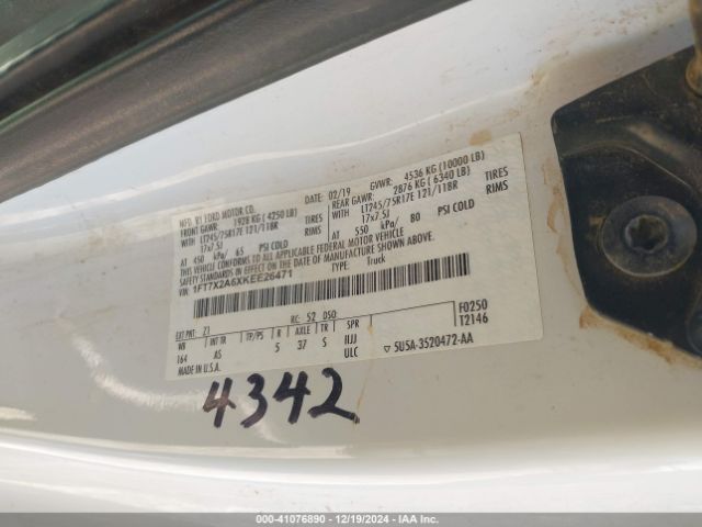 1FT7X2A6XKEE26471 Ford F-250 Xl