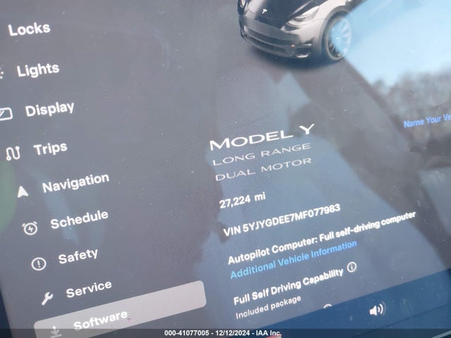 2021 TESLA MODEL Y 5YJYGDEE7MF077983 Photo 6