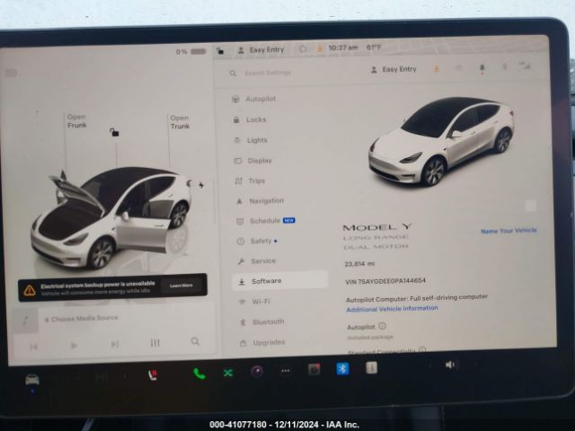 7SAYGDEE0PA144654 Tesla Model Y Awd/long Range Dual Motor All-wheel Drive
