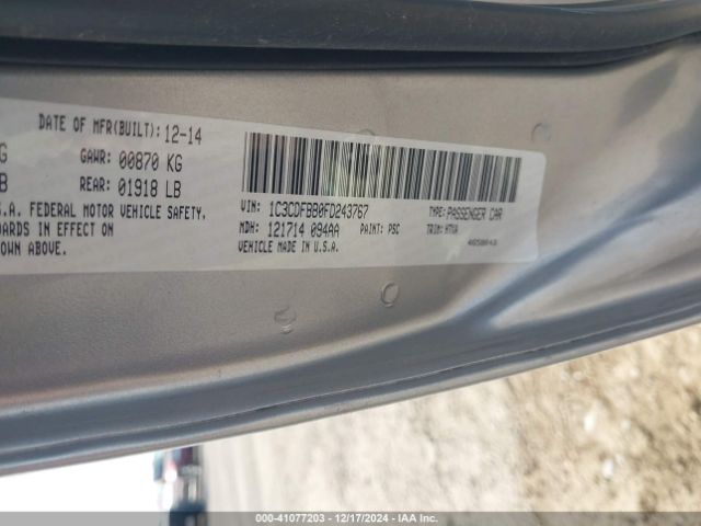 1C3CDFBB0FD243767 Dodge DART SXT