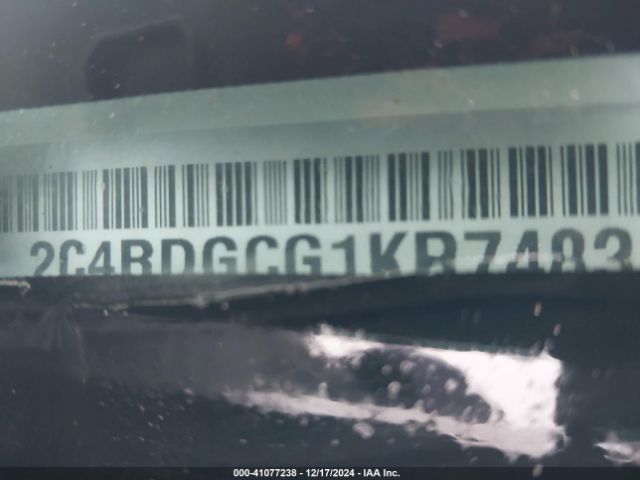 2C4RDGCG1KR748312 Dodge Grand Caravan Sxt