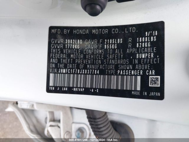 JHMFC1F78JX037784 Honda Civic Ex-l