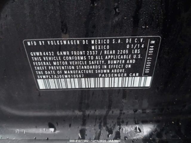 3VWPL7AJ0EM610567 Volkswagen Jetta Sportwagen 2.0l Tdi