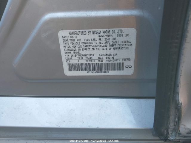 JN1EV7ARXHM832420 Infiniti Q50 3.0t Premium