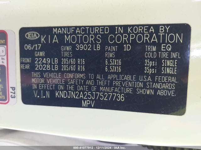 KIA Soul 2018 KNDJN2A25J7527736 Image 9