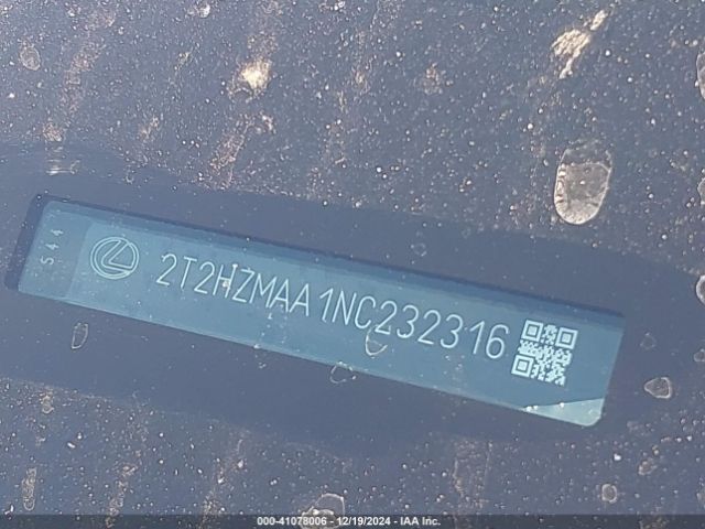 2T2HZMAA1NC232316 Lexus RX 350