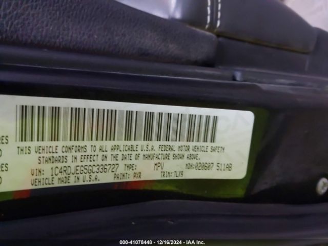 1C4RDJEG5GC336727 Dodge Durango Citadel
