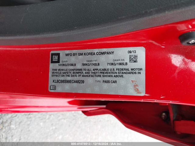 KL8CB6S99EC448239 Chevrolet Spark Ls Auto
