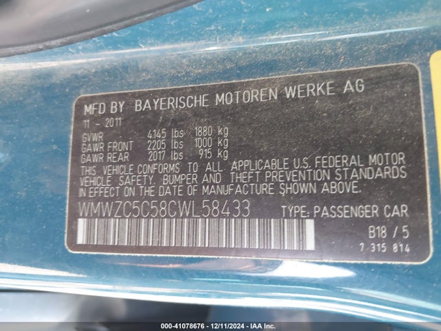 2012 MINI COOPER S COUNTRYMAN WMWZC5C58CWL58433 Photo 8