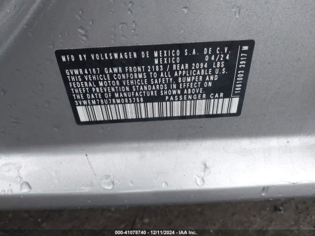 3VWEM7BU7RM083758 Volkswagen Jetta 1.5t Se