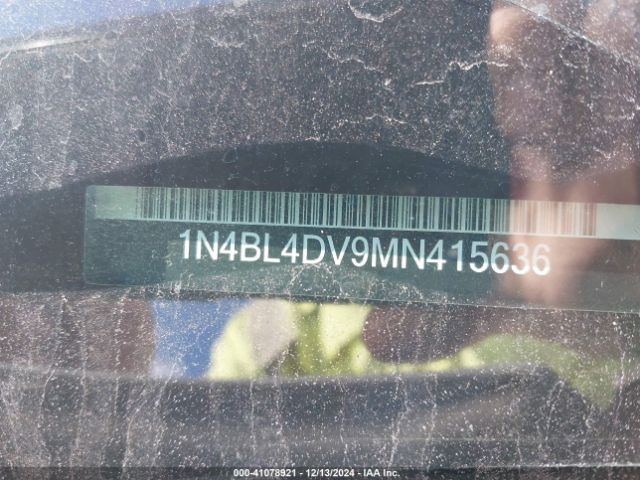 1N4BL4DV9MN415636 Nissan Altima Sv Fwd
