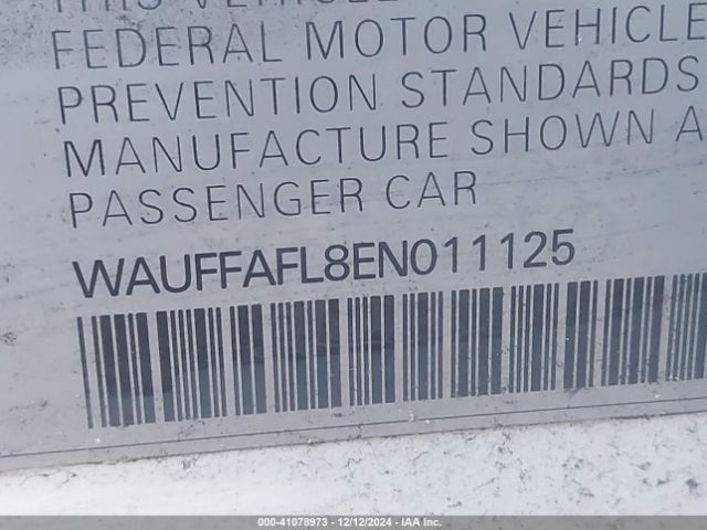 WAUFFAFL8EN011125 Audi A4 2.0t Premium