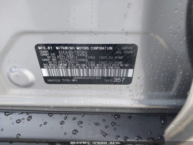 2024 MITSUBISHI OUTLANDER SPORT JA4ARUAU3RU018401 Photo 8