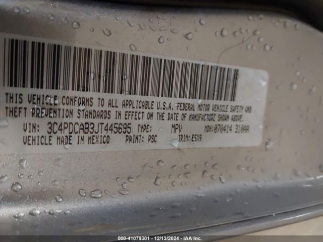 3C4PDCAB3JT445695 Dodge JOURNEY SE