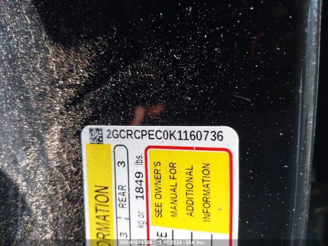 Chevrolet Silverado 1500 Ld Lt 2019 2GCRCPEC0K1160736 Image 9
