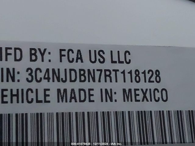 3C4NJDBN7RT118128 Jeep Compass Latitude 4x4