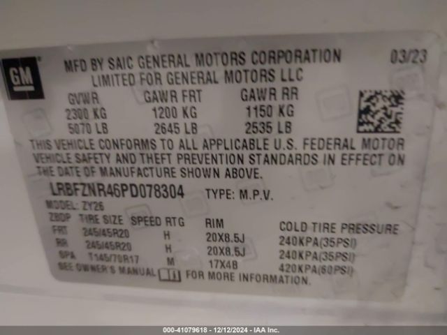 LRBFZNR46PD078304 Buick Envision Essence Fwd