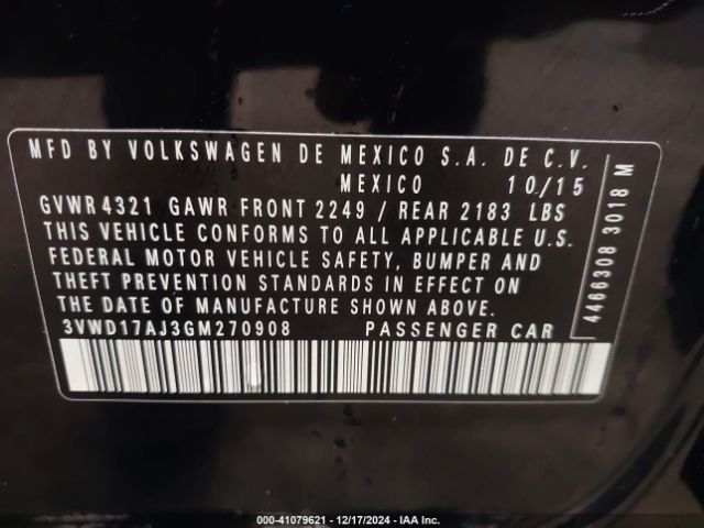 3VWD17AJ3GM270908 Volkswagen Jetta 1.8t Sport