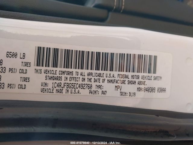 1C4RJFBG5EC492760 Jeep Grand Cherokee Limited