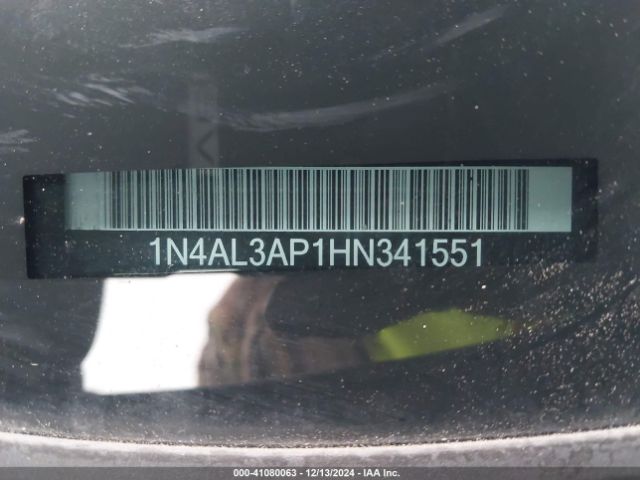 1N4AL3AP1HN341551 Nissan Altima 2.5 Sr