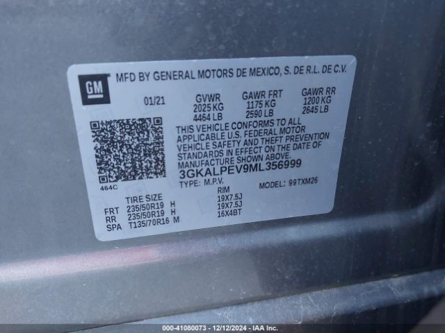 2021 GMC TERRAIN 3GKALPEV9ML356999 Photo 8