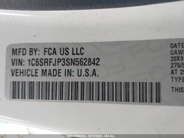 2025 RAM 1500 1C6SRFJP3SN562842 Photo 8