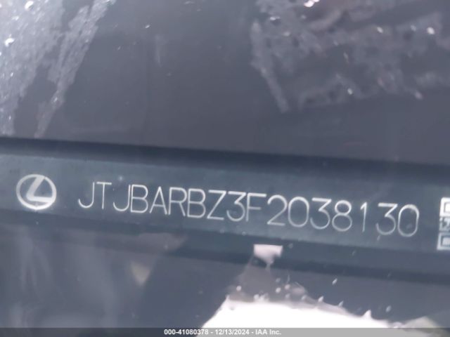 JTJBARBZ3F2038130 Lexus Nx 200t F Sport