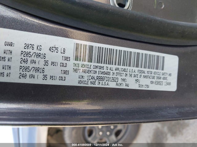 1C4NJRBB6FD312623 Jeep Patriot Sport