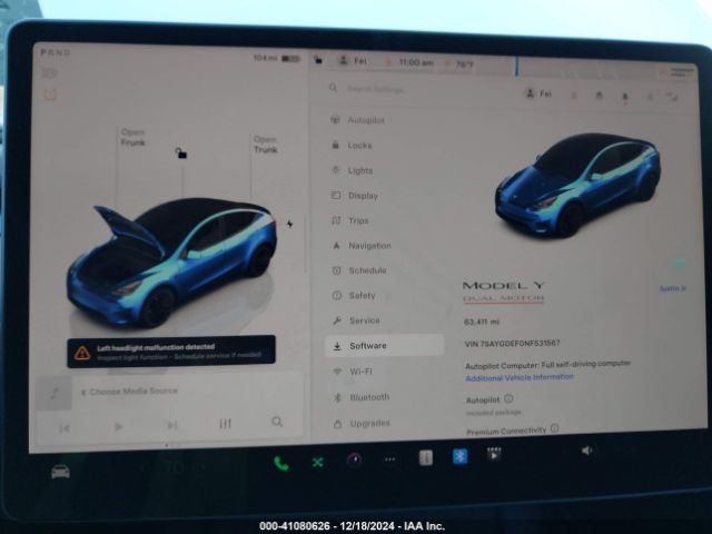 7SAYGDEF0NF531567 Tesla Model Y Performance Dual Motor All-wheel Drive