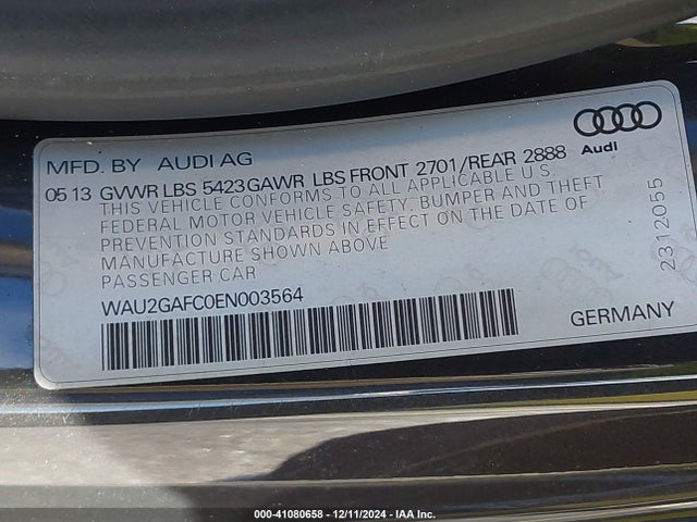 WAU2GAFC0EN003564 Audi A7 3.0t Premium Plus